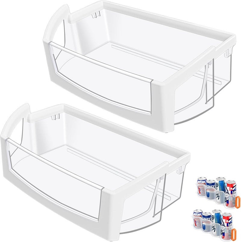 Alvar [2 Pack] Upgraded WPW10224961 W10224961 Refrigerator Door Shelf Bin Compatible with Whirlpool Maytag Refrigerator Door Shelf WRX735SDBM00 WRF555SDFZ00 WRF555SDH WRF555SDFZ PS11750660 Fridge Bin Right - Image 1